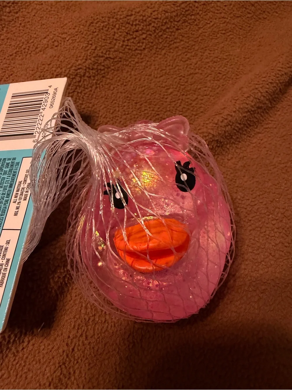 Banana Republic Pink Rubber Duck with Orange Beak